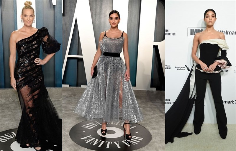 Celebrities in Georges Chakra at Oscars